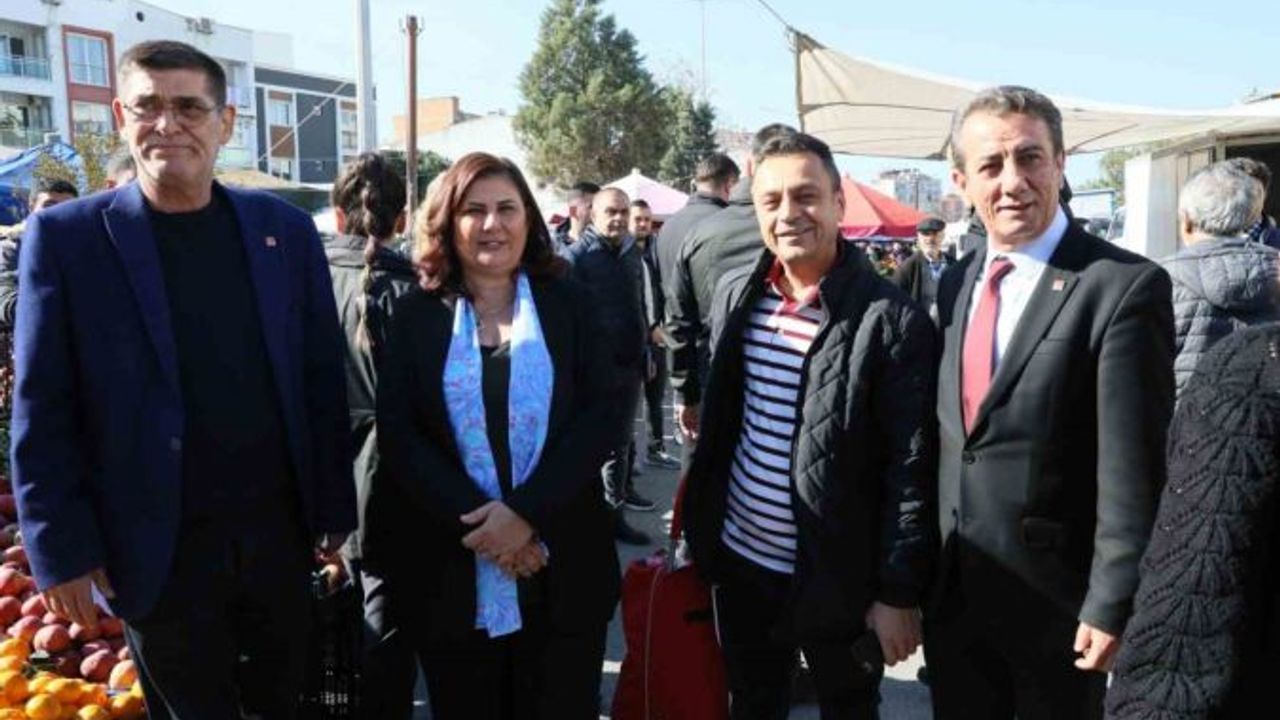 Aydın'ın Topuklu Efesi Cumartesi Pazarı'nda vatandaşlarla buluştu
