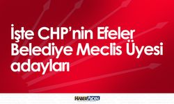 İşte CHP’nin Efeler Belediye Meclis Üyesi adayları