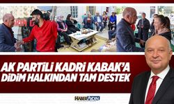 AK Partili Kadri Kabak’a Didim halkından tam destek