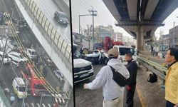 13 araç birbirine girdi! Güney Kore'de 17 yaralı