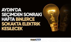 Aydın’da seçimden sonraki hafta binlerce sokakta elektrik kesilecek