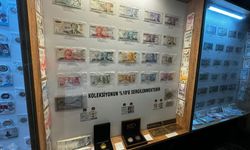 Aydın'da eski paraları sergiliyor