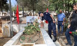 Aydınlı Şehit jandarma er Altun mezarı başında anıldı