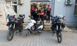 Aydın’da plakasız motosikletli jandarmadan kaçamadı