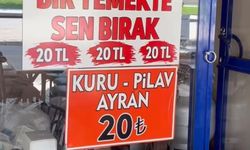 Bu lokantada kuru-pilav-ayran 20 lira.. Askıda yemek uygulaması da var
