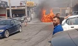 Milyonluk elektrikli araba alev topuna döndü