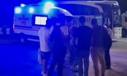 Otobüs şoförleri birbirine girdi