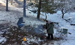 Aydın’da Paşa Yaylası’nda kar keyfi