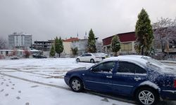 Denizli karlar altında