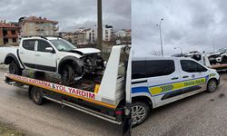 5 metrelik refüjden aşağı uçtular