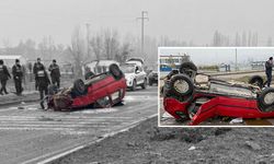 Otomobil takla attı