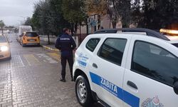 Ara tatil sonrası Germencik’te okul önlerinde zabıta mesaisi