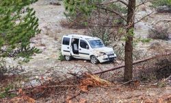 Aydın plakalı araba kaza yaptı