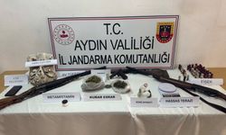 Aydın’da jandarma 5 ayrı adrese baskın düzenledi