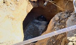 Belediyenin kazısında mezar bulundu