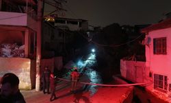 Fırtına nedeniyle devrilen ağaç alev aldı