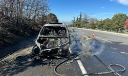 Lüks araba küle döndü