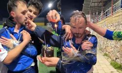 Arkadaşlarını koli bandıyla bağlayıp sirkeyle yıkadılar