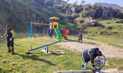 Aydın Büyükşehir’den parklarda eş zamanlı çalışma