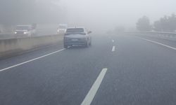 Aydın’a sis çöktü, sürücülere uyarı