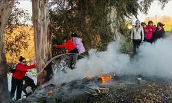Aydın’daki yangını yürüyüş yapan vatandaşlar söndürdü