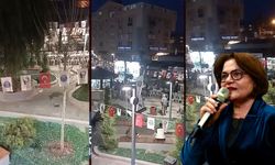 Didim Belediye Başkanı Hatice Gençay boş masalara konuştu