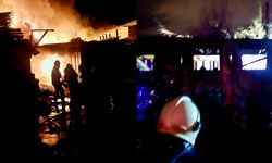 İşçi lojmanları alevlere teslim oldu