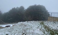 Nazilli’de bayram sürprizi.. Yüksek kesimlere kar yağdı