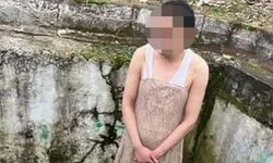 Ormanda darp edip kadın elbisesi giydirdiler