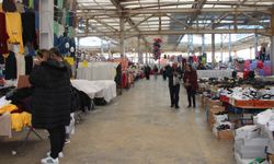 Panayır pazarına yoğun ilgi