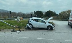 Sanayi kavşağında feci kaza