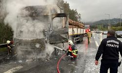 Aydın-İzmir Otoyolu’nda tır alev topuna döndü