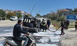 Ticari araç küle döndü