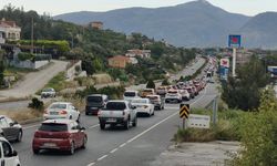Araç kuyruğu 22 kilometreye ulaştı