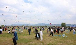 Aydın'da uçurtmalar gökyüzünü renklendirdi