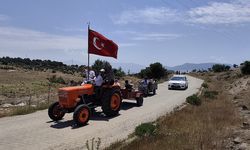 Köylülerden traktörlü tepki