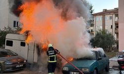 Park halindeki karavan küle döndü