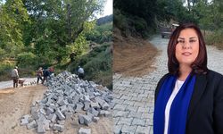 Vatandaş istedi, Özlem Çerçioğlu talimat verdi, parke taşları mahalleye ulaştı