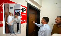 CHP Nazilli’de kriz.. Kapıya yüklendiler, içeriden açmadılar