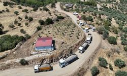 Önceden iki traktör yan yana geçemiyordu.. Çerçioğlu talimat verdi, Mestanlar yolu yenileniyor