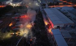Otluk yangını fabrikaya sıçradı