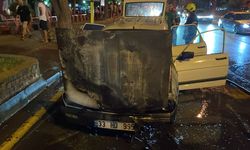 Aydın Efeler’de otomobil küle döndü