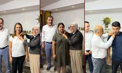 Aydın siyasetinde AK Parti rüzgarı.. Yeni üyelere rozet takıldı