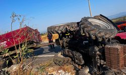 Aydın’da traktör devrildi