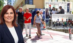 Başkan Çerçioğlu’ndan görme engelli vatandaşlara beyaz baston desteği