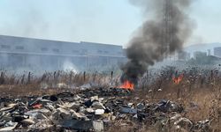 Yangında kimyasal atık şüphesi