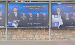 Aydın’da AYSO Başkanı Gökhan Maraş’ın afişlerine çirkin saldırı