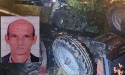 Devrilen traktörün altında kalan sürücü hayatını kaybetti