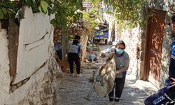 Kötü kokuların yayıldığı evden 5 ton çöp çıkarıldı