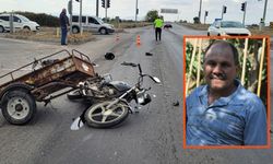 Sepetli motosiklet tırla çarpıştı, hayatını kaybetti